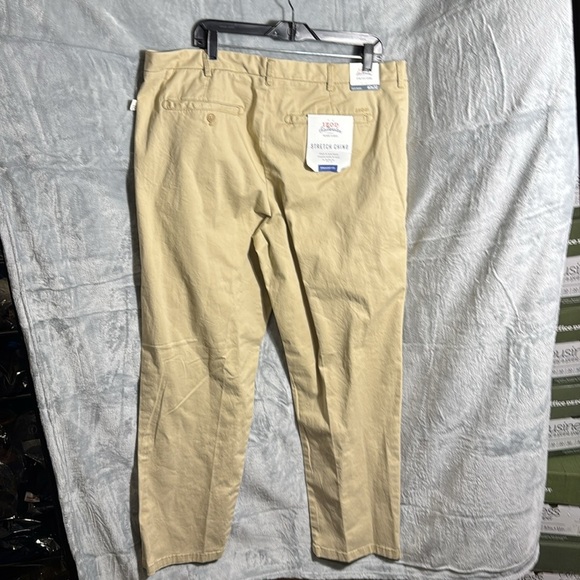 Izod pants men nwt Izod saltwater relaxed classic stretch chino‎ pant straight - Picture 4 of 10